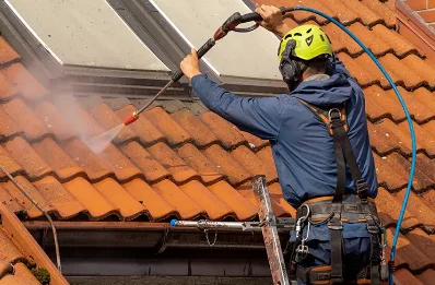 Démoussage et hydrofuge de toiture à Étrabonne